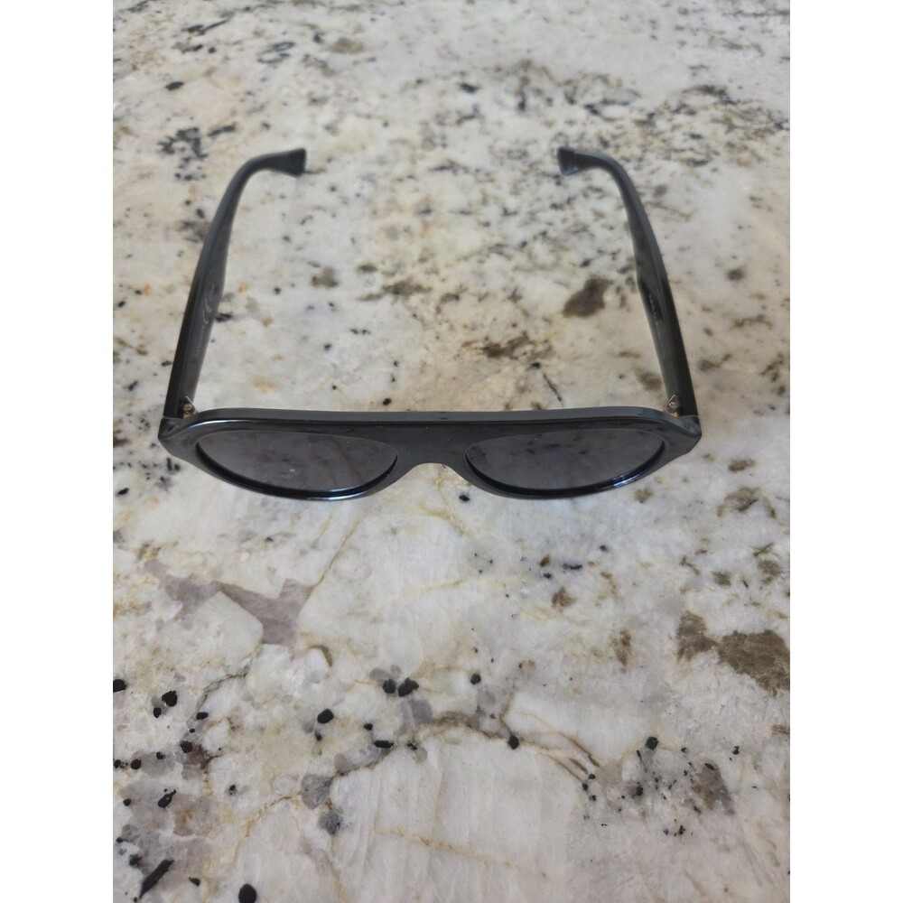VANLINKER VL9750 Oversized Oval Sunglasses UV400 Black Frame Black Lenses